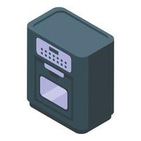 Cook air fryer icon isometric vector. Home fry vector