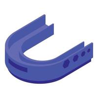 Mouth guard icon isometric vector. Dental care vector