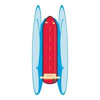 Oil tanker icon isometric vector. Large merchant cargo ship and ocean wave icon vector