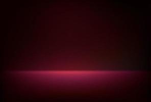 Abstract illuminated empty dark red room. Design template. 3d vector background