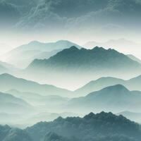 A minimalist mountain range pattern photo