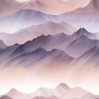 A minimalist mountain range pattern photo