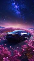 The lavender French sports car image photo