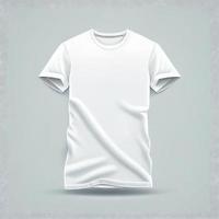 t shirt mockup on white background photo