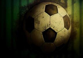 Abstract sports poster soccer ball - image photo