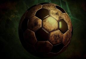 Abstract sports poster soccer ball - image photo