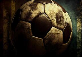 Abstract sports poster soccer ball - image photo