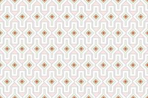 Abstract geometric retro seamless pattern. Mosaic design tile background. Geometric line ornament with stylish asian floral motif vector