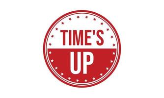 Times Up Rubber Grunge Stamp Seal Stock Vector