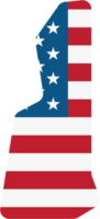 schets tekening van nieuw hamshire staat kaart Aan Verenigde Staten van Amerika vlag. png