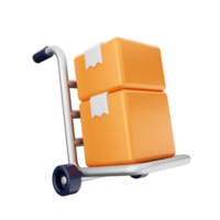 3d delivery box online shop png