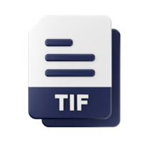 3d file TIF icon illustration png