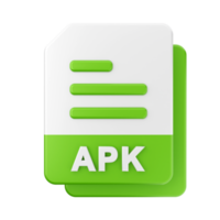 3d file APK icon illustration png