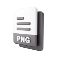 3d file PNG icon illustration