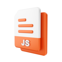 3d file JS icon illustration png