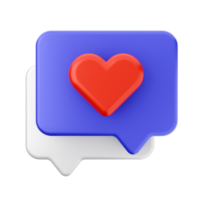 3d chat message notification icon png