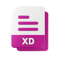 3d file XD icon illustration png