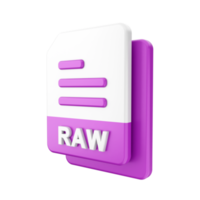 3d file RAW icon illustration png