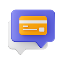 3d chat message notification icon png