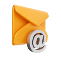 3d e-mail indirizzo sociale media png