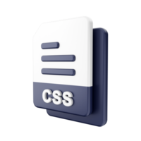 3d archivo css icono ilustración png