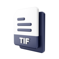 3d file TIF icon illustration png