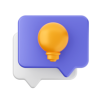 3d chat message notification icon png