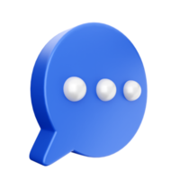 3d chat sociale media png