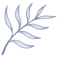 Line Art Leaf png