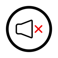 No Sound Icon, No Speaker, No Honking, No Sound Pollution Icon With Black and Red Color, Warning, Over Sound Prohibited png