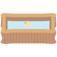 wooden bathtub swimming pool png