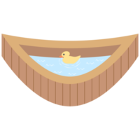 wooden bathtub swimming pool png