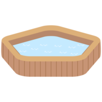 de madera bañera nadando piscina png