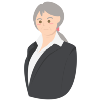 The Elderly Seventies Grandmother Nanny Character Face Avatar png