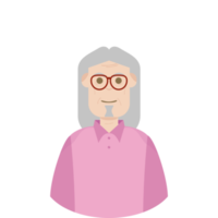 The Elderly Seventies Grandfather Character Face Old Man Smile png