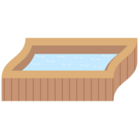 wooden bathtub swimming pool png