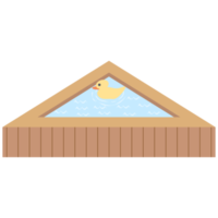 de madera bañera nadando piscina png