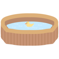 wooden bathtub swimming pool png