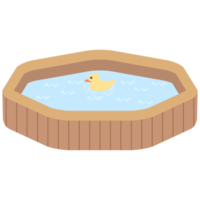 wooden bathtub swimming pool png