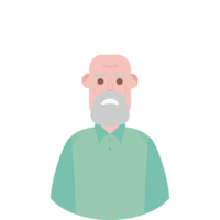 The Elderly Grandfather Lonely Alone Sad Worry Old Man png