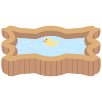 wooden bathtub swimming pool png