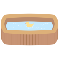 wooden bathtub swimming pool png