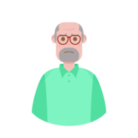 The Elderly Grandfather Lonely Alone Sad Worry Old Man png