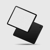 Elegant Black Tablet Mockup vector