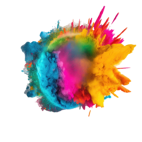 colorful explosion splash isolated png