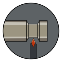 The straight CNC turning tools png