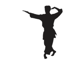 Silhouette of a Karate png