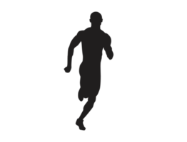 Silhouette eines Läufers png