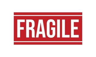 Fragile Rubber Stamp Seal Vector