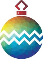 Vector Image Of A Bauble With Colorful Pattern